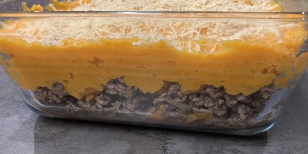plat de hachis à la patate douce